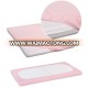 knitted 100% combed cotton pink with elastic crib sheet baby fitted sheet