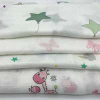 Wholesale baby cotton bamboo muslin gauze fabrics for blanket cloths