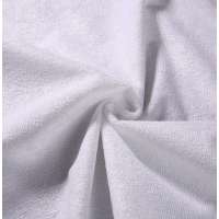 White Waterproof Laminated Cloth Cotton Terry Fabric with TPU for Mattress Protector